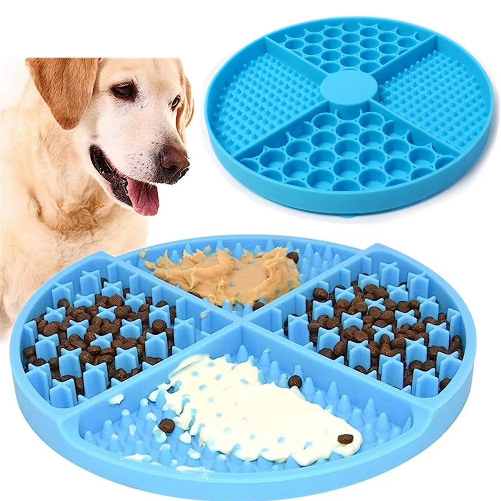 Pet Supplies Silicone Licking Mat Cat Slow Feeder with Suction Cup Slow Feeding Pad Dog Licking Pad Anxiety-Relieving Utensils